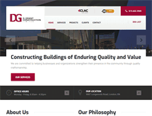 Tablet Screenshot of dgrantconstruction.com